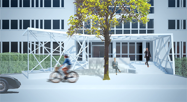 Haupteingang und Tagungszentrum